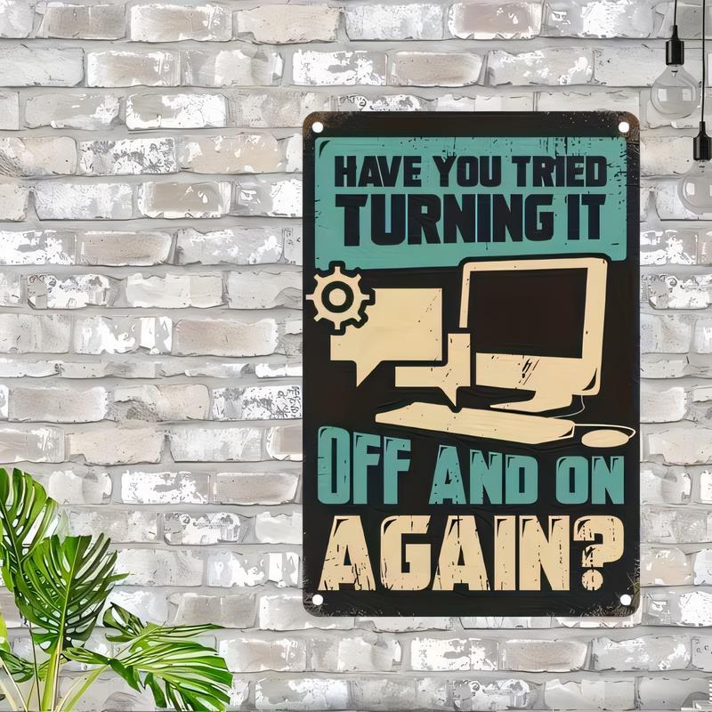 Office Tech Gear - Retro Turn It Off & On