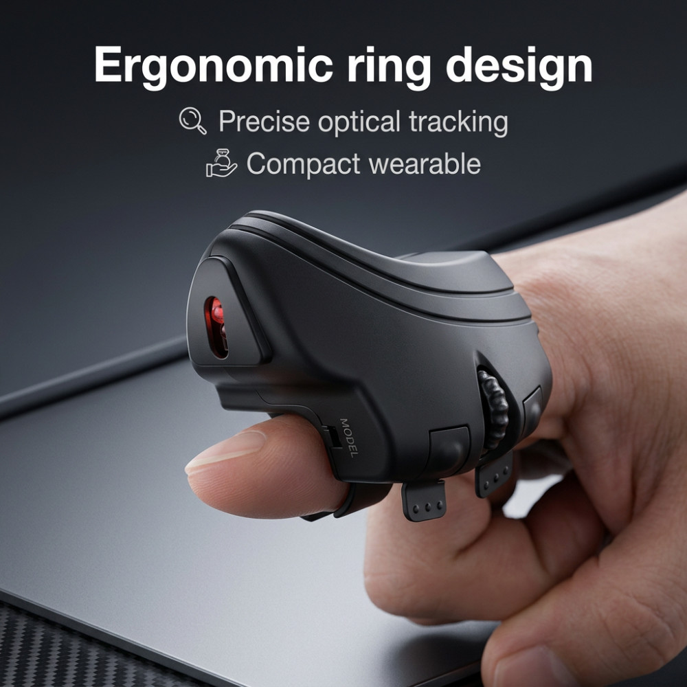 Office Technologies - Finger Ring Mouse 1000DPI Easy Control