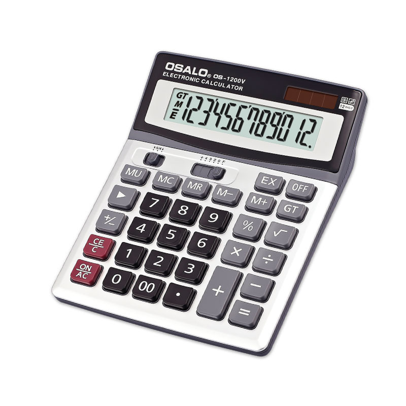 Office Technologies - Solar Calculator ABS Plastic Office Financial
