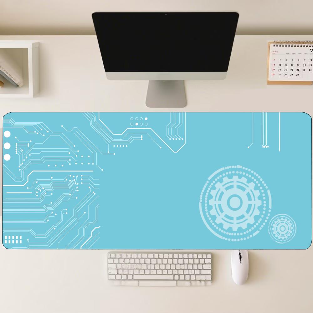 Blue Tech Circuit Gear Pattern - Office Tech Gear review and price