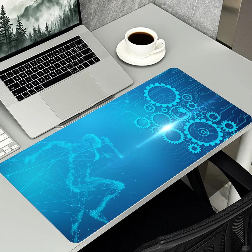 Blue Tech Circuit Gear Pattern - Office Tech Gear review and price
