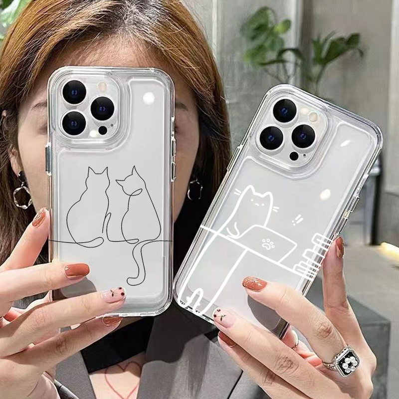 Cute Line Cat Anti-drop Phone  - Receipt Printer Thermal review and price