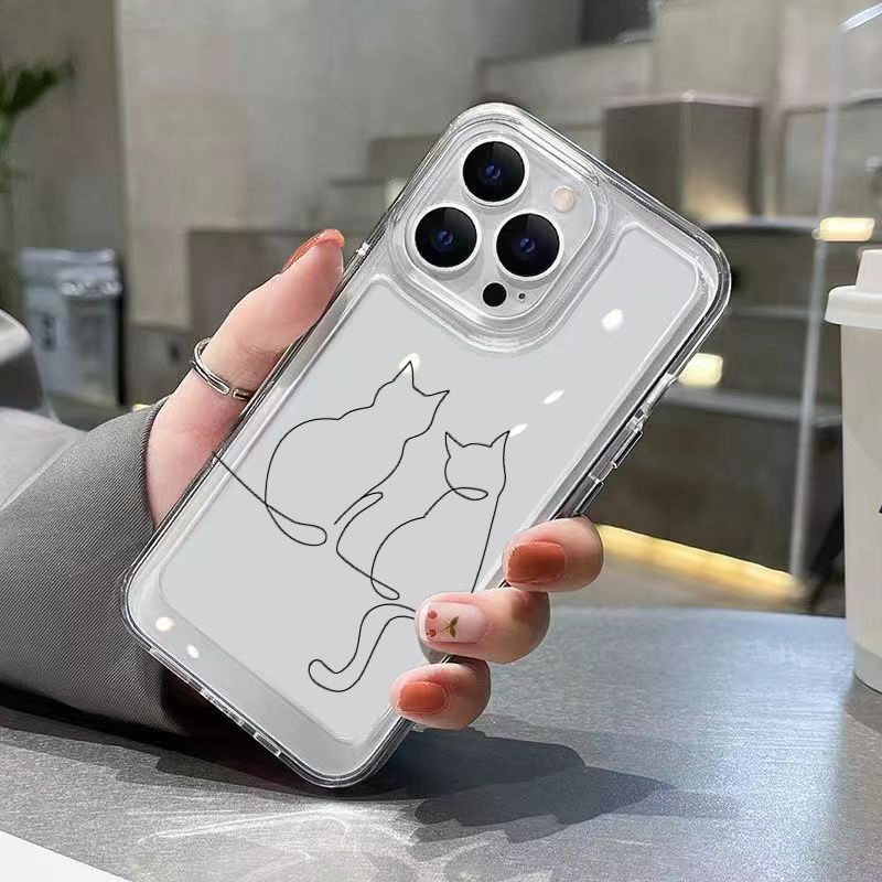 Cute Line Cat Anti-drop Phone  - Receipt Printer Thermal review and price