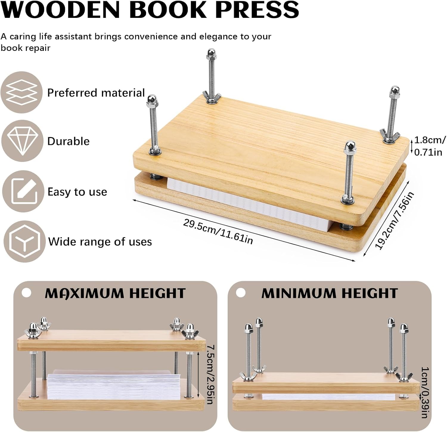 Wooden Book Press, Binding Too - Binding Machine Comb review and price
