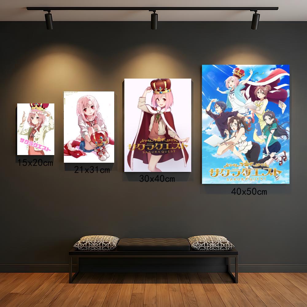 anime S-Sakura Quest-T Poster  - Office Quest review and price