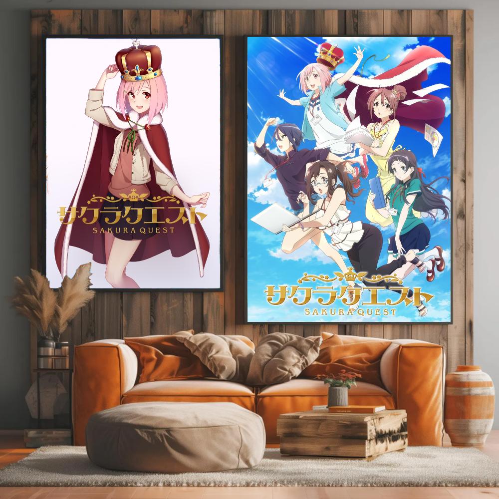 anime S-Sakura Quest-T Poster  - Office Quest review and price