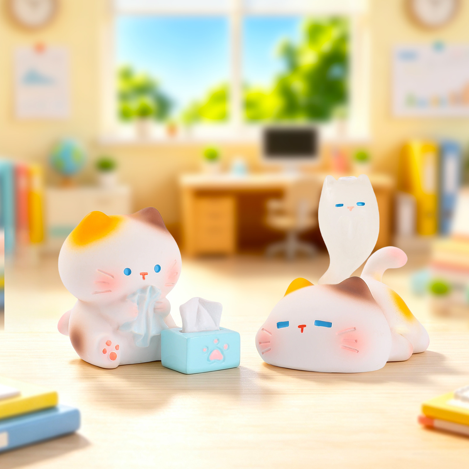 Working Kitten Resin Blind Box - Office Technician review and price